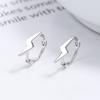 Hebilla de oreja de rayo de plata esterlina 925 para mujer, nuevo estilo 2022, diseño personalizado, pendiente de marea, estilo frío, elegante joyería para las orejas