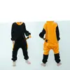 Pijama de Franela con Dibujos de Animales Gemelos al por Mayor de Fábrica para Niños y Adultos Unicornio Dinosaurio Pegaso Engrosado Bata de Noche
