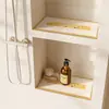 Tapete de banheiro simples para nicho, absorvente de água, secagem rápida, tapete à prova de umidade, tapete anti-mofo para prateleira de banheiro, tapete de proteção e drenagem para bancada de banheiro