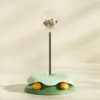 Novo brinquedo do gato: Plataforma Giratória para Gatos com Bola Dispensadora de Petiscos com Mola, Tapete de Brincar para Gatos para Autoentretenimento, Brinquedo para Gato de Estimação