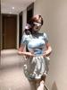 Zhonghua Niang Cheongsam Ropa interior sexy Delantal Puro Deseo Maid Dos piezas Maid Falda retro japonesa Falda corta de verano