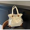 Bolso de Hombro Versátil Nuevo para Mujer Transfronterizo Lindo Estilo Perezoso de Estudiante Universitario Clase Gran Capacidad Bandolera Tote para Mujer