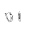 S925 Sterling Silver Wide Face e Plain Ring Brincos Feminino Europeu e Americano Comércio Exterior Transfronteiriço Luz Luxo Ins 18K Gold Plating Ear Pole Brinco