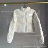 Comércio Exterior Transfronteiriço, North Face 84, design curto, jaqueta de plumas de inverno, casaco puffer feminino, agasalho estiloso e confortável