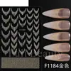 Belleza Completa Transfronteriza Nuevas Pegatinas para Uñas con Borla Brillante Dorada y Plateada Pegatinas para Uñas Francesas