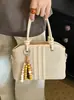 Yozzi 2026 principios de otoño nueva moda de moda bolso de hombro cruzado de gran capacidad, elegante bolso de mano tipo cubo para el trabajo
