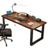 Mesa de computador, mesa de estudo para casa, escrivaninha simples, mesa retangular para escritório no quarto, mesa de jogos para duas pessoas