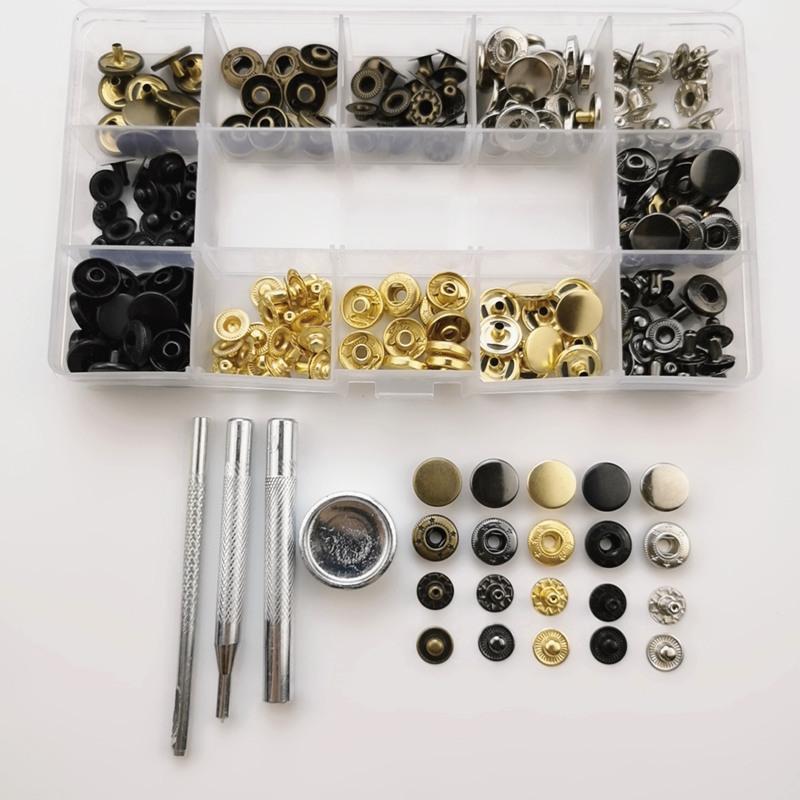 60套5色12.5mm四合扣1