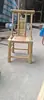 Mesa para Preparar Té, Silla de Bambú, Silla con Respaldo, Estilo Retro Antiguo de Patio, Muebles de Bambú Hechos a Mano, Juego de Mesa y Taburetes de Bambú
