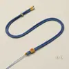 Lanyard para collar con colgante de jade ágata dorado cuerda para collar cuerda lanyard tejido a mano venta al por mayor
