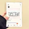 Espejo de Pie de Gato de Dibujos Animados Nuevo Primavera 2026, Espejo de Maquillaje Adhesivo, Soporte para Teléfono, Espejo Plegable para Ver Series