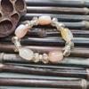 Pulsera de ágata con cuentas de cubo al por mayor ágata fabricantes de pulseras Lutong al por mayor puesto callejero Jianghu joyería de jade