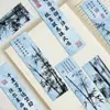 Marcadores Qiyu 30 Piezas de Marcadores de Sombra de Bambú Estilo Chino Tarjetas Creativas de Decoración para Lectura de Estudiantes Anotación