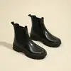 Botas de Lluvia Chelsea para Mujer 2026 Impermeables Antideslizantes Zapatos de Agua Engrosadas Resistentes al Desgaste Botas de Lluvia de Media Pantorrilla Botas de Moda Tendencia