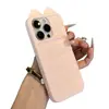 Capa Orelhas de Gato da Sorte para Apple 17 Pro Max Dopamina iPhone 16/15 Capa Macia Anti-Queda 14