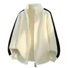 Transfronterizo 2026 Otoño/Invierno Nuevo Estilo Coreano Cárdigan de Punto para Hombre Chaqueta Suéter de Bloques de Color de Moda Prenda de Punto para Hombre
