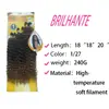 Extensiones de Cabello, Cabello Sintético, Paquetes de Cabello Sintético Rizado Jerry, Pelucas de Fibra Suave de Alta Temperatura