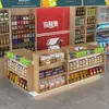 Mostrador de Caja de Supermercado, Recepción de Tienda de Conveniencia, Barra de Almacenamiento de Múltiples Niveles, Mostrador Pequeño de Papelería, Mostrador de Recepción de Esquina
