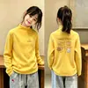 Camiseta de Manga Larga para Niños Otoño Invierno Niñas Capa Base Térmica de Forro Polar Estilo Coreano Cálido Top para Bebé Ropa Nueva para Niños