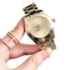 Reloj de mujer de temperamento coreano de moda casual simple, reloj de lujo, resistente al agua, cuarzo, reloj de señora al por mayor