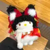 Llavero de Peluche Auténtico Popular de Dibujos Animados Hello Kitty con Gato Kt Montando un Caballo Blanco