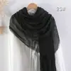 Bufanda de Algodón y Lino Burbuja de Comercio Exterior, Bufanda de Seda para Mujer, Pañuelo Versátil para la Cabeza, Bufanda Larga para Proteger del Sol, Bufanda de Color Sólido, Venta al por Mayor desde el Fabricante