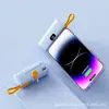 Mini Cápsula Tesoro de Carga Línea Auto-cable Carga Rápida Bolsillo Pequeña Pantalla Digital Energía Móvil KC Venta al por Mayor Transfronteriza Se Puede Formular