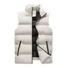Chaleco de algodón para hombre sin mangas, color liso, cuello alto, nuevo para otoño e invierno, talla grande, abrigo exterior cálido
