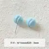 [Wangyang] Material e acessório para corrente de celular DIY temático de queijo Hello Kitty pintada de azul e branco em formato de estrela de acrílico