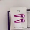 Nuevo Par de Pinzas para el Cabello BB Infantiles Simples Pinza Lateral Pinza para el Flequillo