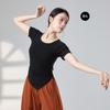 Traje de entrenamiento de danza clásica, otoño e invierno, nuevo, manga larga, cuello redondo, traje de entrenamiento corporal de danza moderna china.