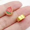Cuentas espaciadoras de calabaza de aceite con goteo de oro estilo chino con agujero pasante, monedas de la fortuna, accesorios para pulseras DIY que atraen la riqueza