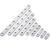 Piezas rectas de acero inoxidable Código de esquina Conector de muebles Soporte de una pieza Piezas de ángulo plano Piezas de fijación Ángulo de hierro Soporte de placa de capa reforzada