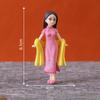 Micro paisagem criativa usam personagem de menina cheongsam boneca feita à mão caixa cega acessórios de joia carro desktop pequenos ornamentos
