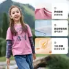 Transpirable y Antibacteriana Camiseta de Manga Larga Miantiantang para Niños, Algodón Puro Clase A, Falso Dos Piezas, Antiácaros, para Primavera y Otoño, para Bebés y Niños Mayores