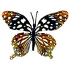Cabeza de Flor de Mariposa de Goma Suave de Plástico, Decoración del Hogar con Flores Artificiales, Arreglo de Boda, Adornos al por Mayor, Decoración de Mesa para Exteriores