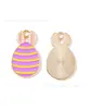 Huevo de Pascua Conejo Zanahoria Gota de Aceite Joyería Accesorios Colgante de Aleación DIY Llavero Cadena para Teléfono Adorno