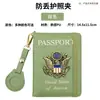 Porta-Passaporte Rfid Antifurto Capa Protetora Porta-Documentos Bolsa para Passaporte Porta-Cartão de Passagem Aérea Airtag Portátil de Bordo