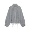 Ropa de mujer europea y americana transfronteriza ZA, popular en AliExpress, nueva moda de principios de otoño, chaqueta a cuadros casual holgada con cuello alto