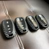 [Ventas Directas de Fábrica y Estilos Completos] Funda de Silicona para Llave con Patrón de Fibra de Carbono, Bolso para Llave Específico para Coche Transfronterizo