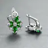 Pendientes de Zirconia con Diamantes Completos Color Dorado Champagne Populares en Europea y Americana Dulces Elegantes de Gama Alta Versátiles Europeos y Americanos Venta al por Mayor