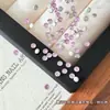 Pedras de strass redondas de fundo plano para nail art, mini pedras de strass facetadas semitransparentes de cores mistas deslumbrantes, decorações variadas para unhas para fácil aplicação