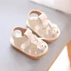 Sandalias para Bebé Niña, Zapatos para Niños Pequeños de Suela Suave, Zapatos de Verano para Bebés que Chirrían, Zapatos Cerrados de Princesa para Niños Pequeños, Dropshipping