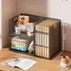 Divisor de estante de escritorio, soporte para libros, estante de almacenamiento para materiales de estudio de estudiantes, organizador de archivos para escritorio de oficina