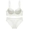 28846 atacado de fábrica Renda Francesa Europeia e Americana Tamanho Grande Conjunto de Roupa Íntima Sutiã Franzido Feminino 1823