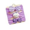 3 Piezas Diadema Combinación Europea y Americana Primavera y Verano Linda para Niños Accesorios para el Cabello Bebé Lazo Nuevo Diadema Pañuelo para la Cabeza Bebé