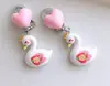 Pendientes para Niños de Nuevo Estilo, Clips para Orejas para Niñas Sin Perforaciones, Accesorios para Orejas de Oso de Dibujos Animados, Joyería Dulce de Princesa, Pendientes para Niñas Pequeñas