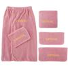 Salão de beleza abacaxi Xadrez toalha de veludo coral toalha de banho grande gerenciamento de pele lenço de cabeça toalha de cama com furos logo personalizado