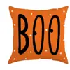 Decoraciones de Halloween Amazon Funda de Cojín de Lino para el Hogar Funda de Almohada para Sofá con Cabeza de Calabaza Divertida Decoración Amazon
