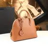 Bolso de Mano Nuevo y Elegante para Mujer 2026, Bolso Simple en Forma de Concha, Bolso Cruzado Versátil de Piel Genuina para el Trabajo